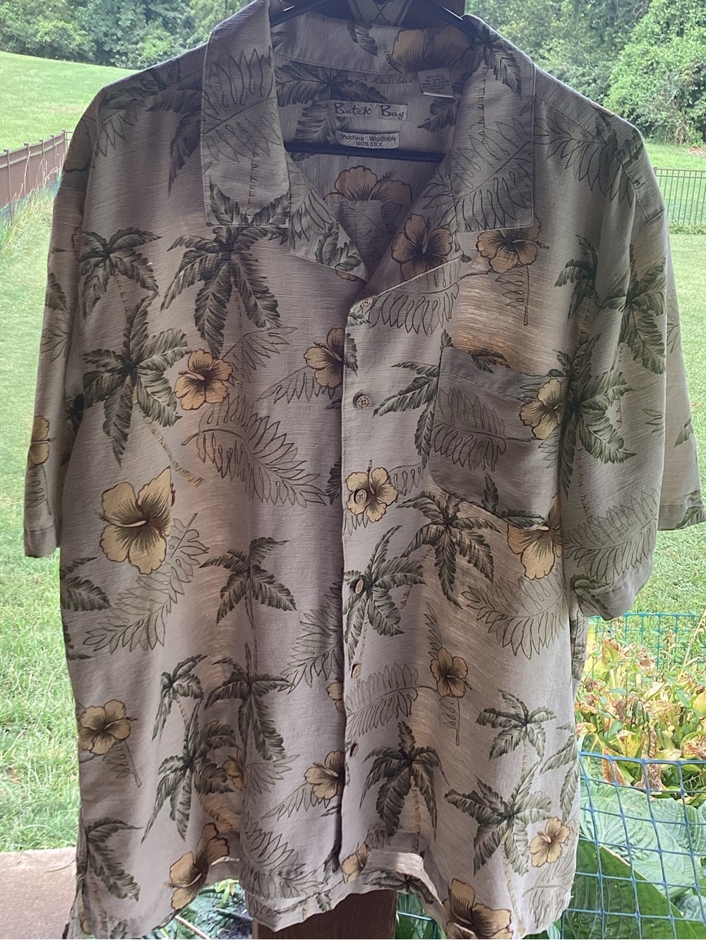 Batik Bay Hawaiian Shirt XXL 100% silk